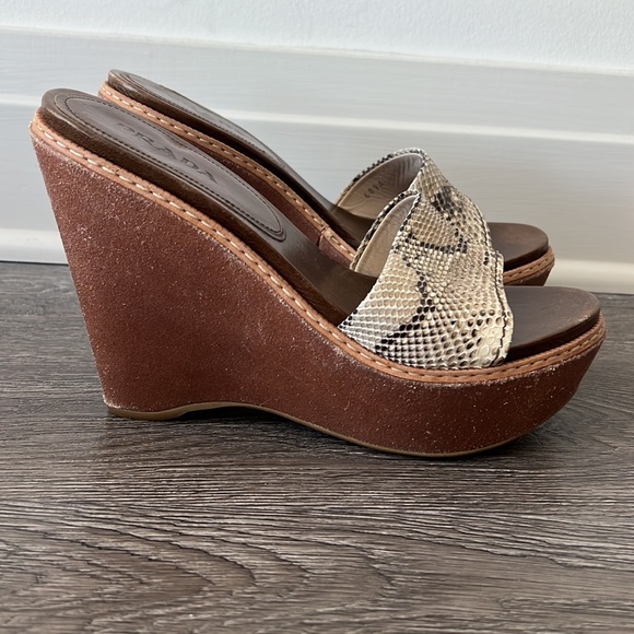 Prada Snakeskin Platform Wedge - Picture 3 of 9